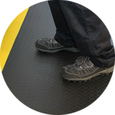 Tapetes MX - Beneficios del tapete de seguridad - Apoyo para los pies